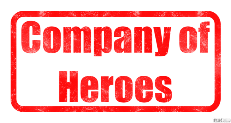 Company of Heroes Эффект текста