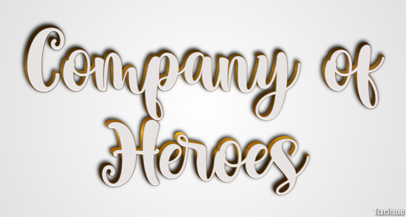 Company of Heroes Efecto de Texto