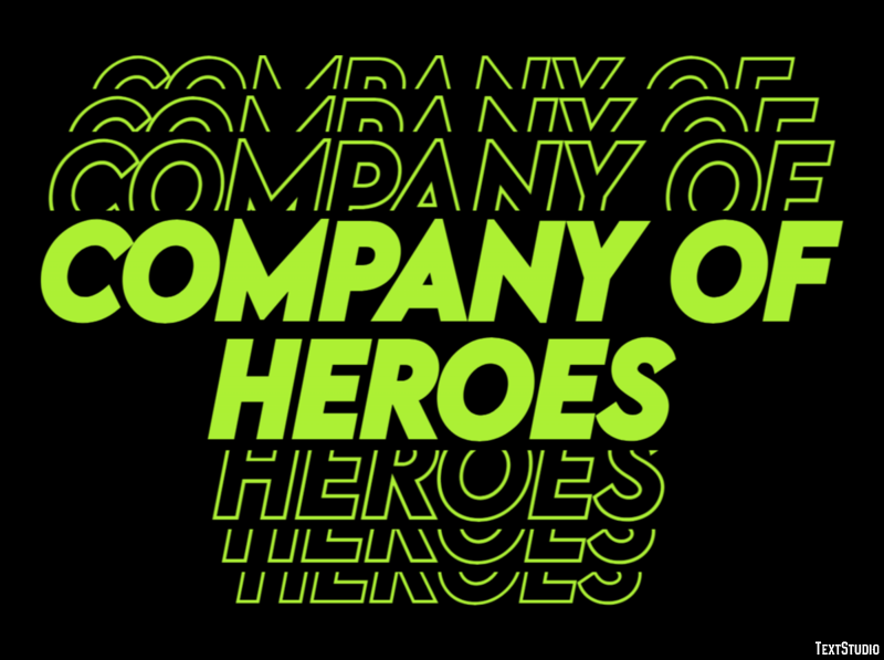 Company of Heroes Текстовый эффект