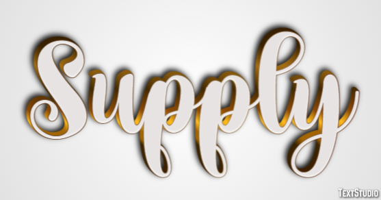 Supply Text Effect
