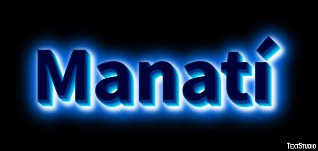 Manatí Efecto de Texto