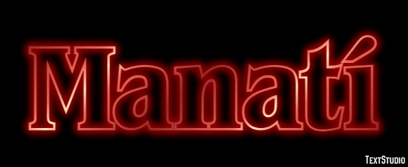 Manatí Efecto de Texto