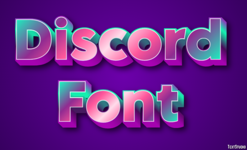 Discord Font Эффект текста