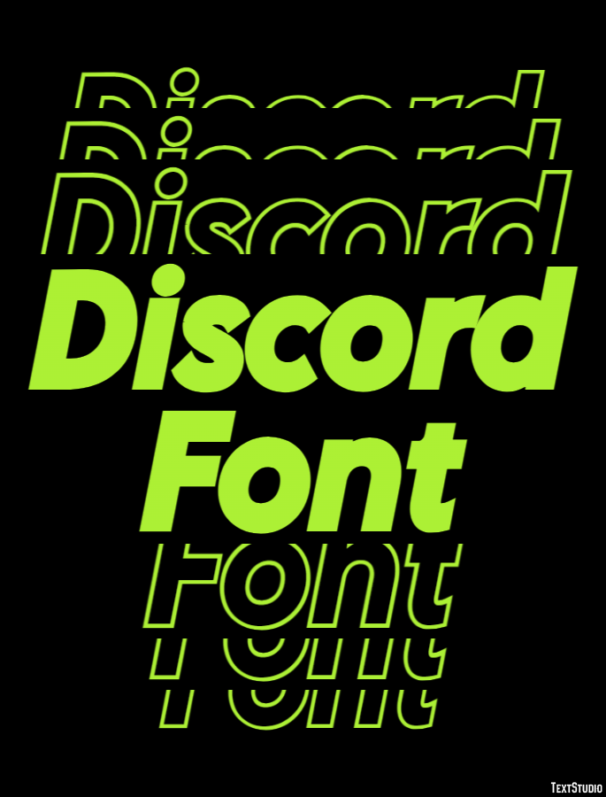 Discord Font Эффект текста