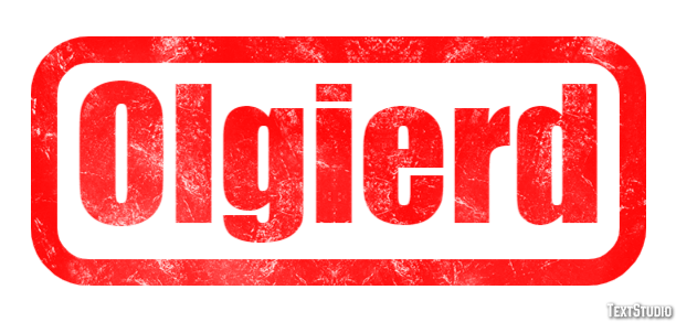 Olgierd テキスト効果