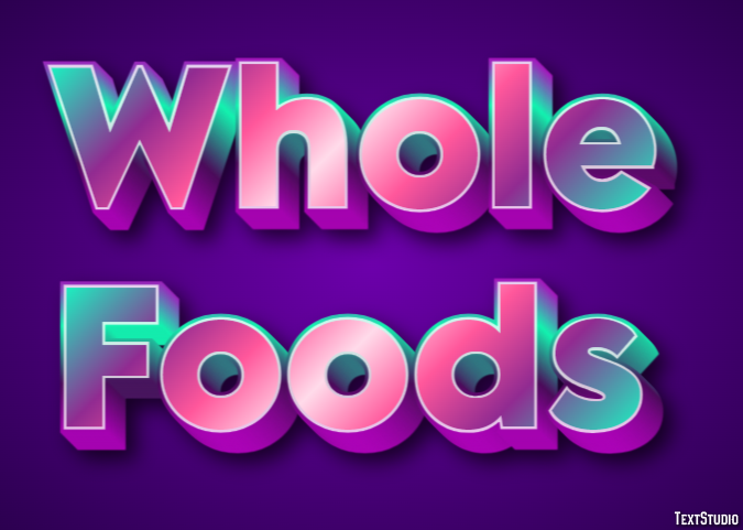 Whole Foods Effet de texte