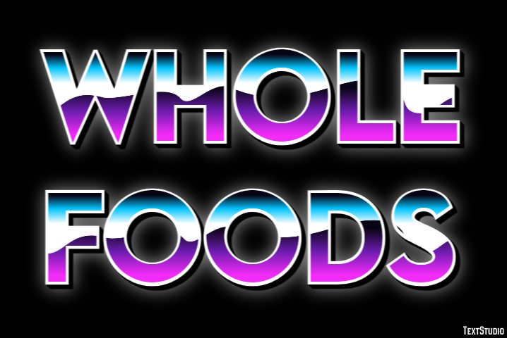 Whole Foods Effet de texte