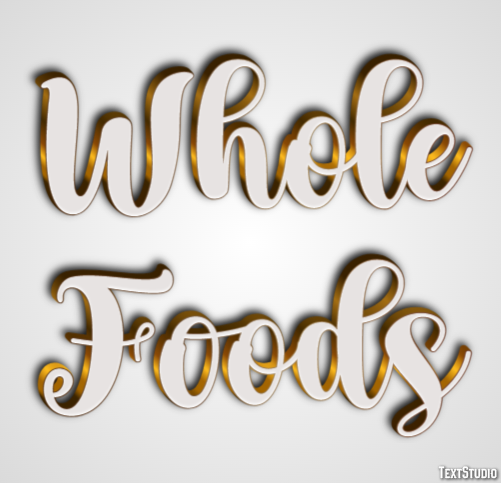 Whole Foods Effet de texte