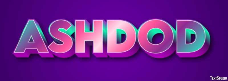 Ashdod Text effect