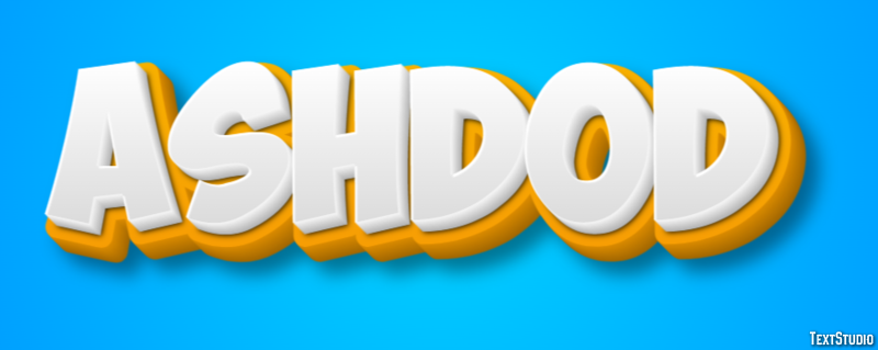 Ashdod Text effect