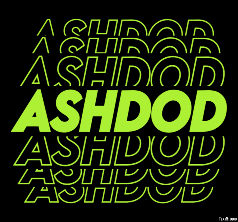 Ashdod Text effect