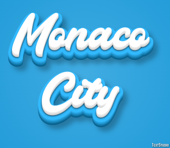 Monaco City Tekst Effect