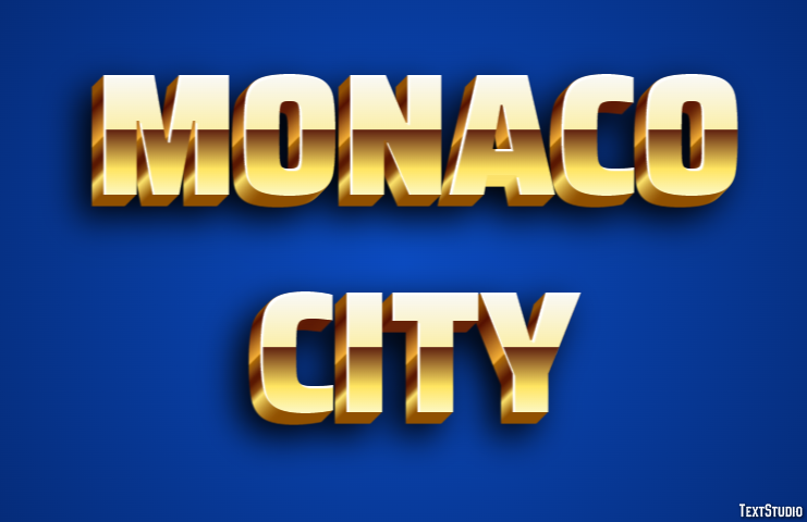Monaco City Efekt tekstowy