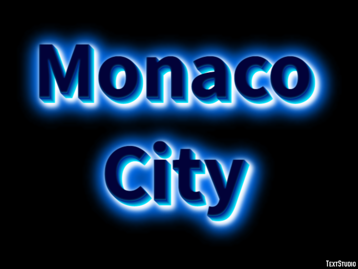Monaco City Efekt tekstowy