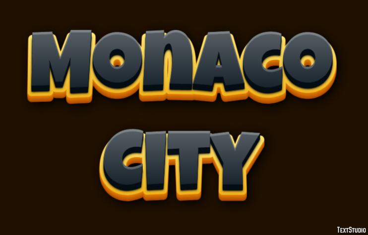 Monaco City Tekst Effect