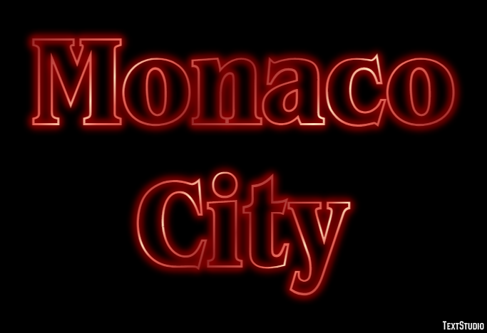 Monaco City Tekst Effect