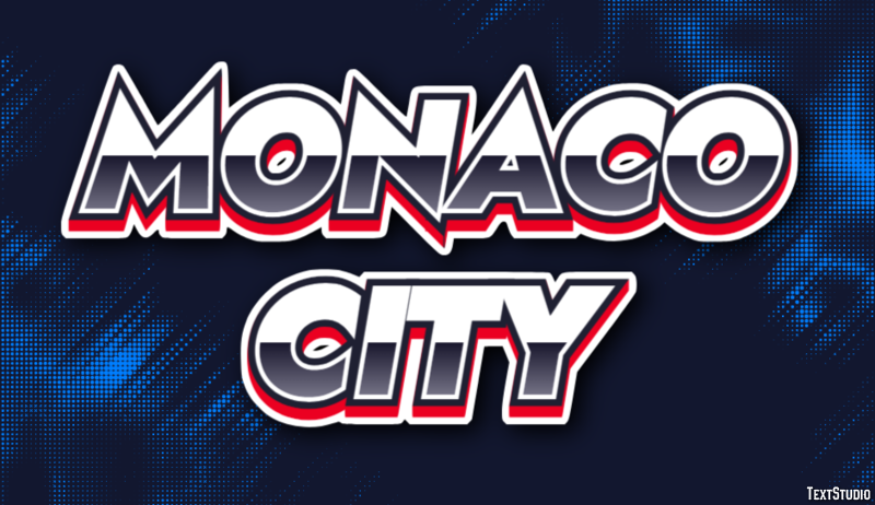 Monaco City Tekst Effect