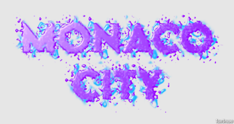 Monaco City Texteffekt