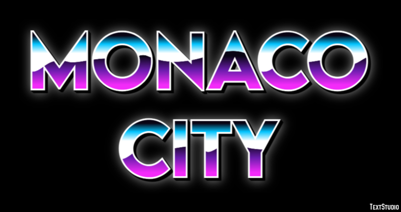 Monaco City Эффект текста