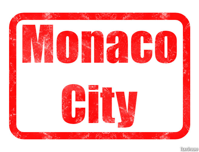 Monaco City Tekst Effect