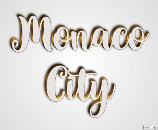 Monaco City Efekt tekstowy