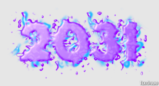 2031 Text effect