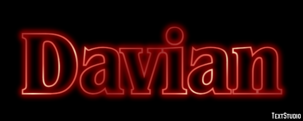 Davian Text Effect