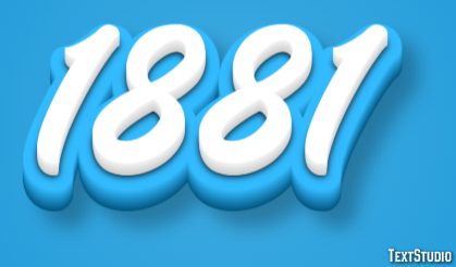 1881 Tekst Effect