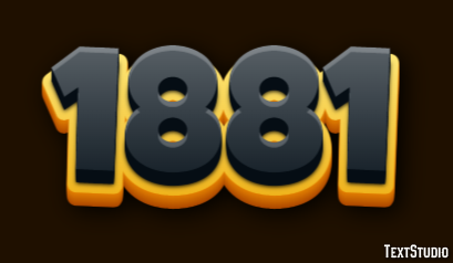 1881 Efeito de texto