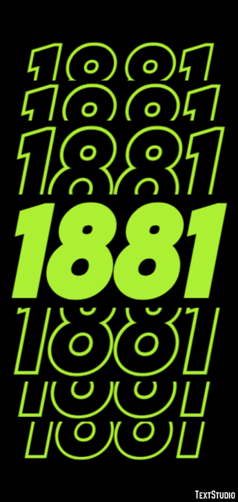 1881 Tekst Effect