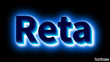 Reta Efeito de texto