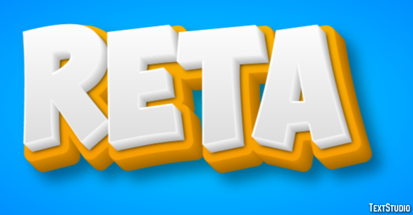 Reta Efeito de texto