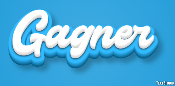 Gagner Texteffekt