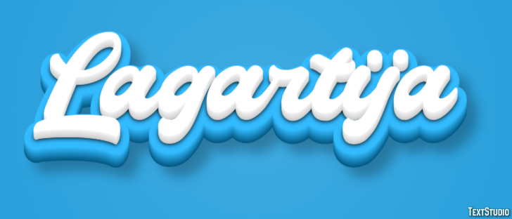 Lagartija Efecto de texto