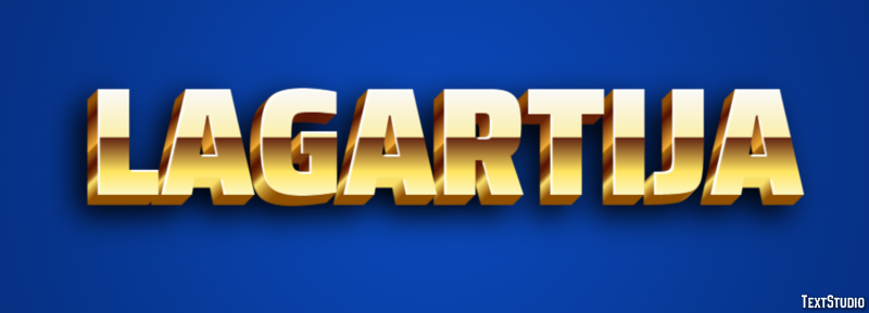 Lagartija Efecto de texto