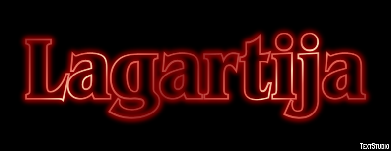Lagartija Efecto de texto