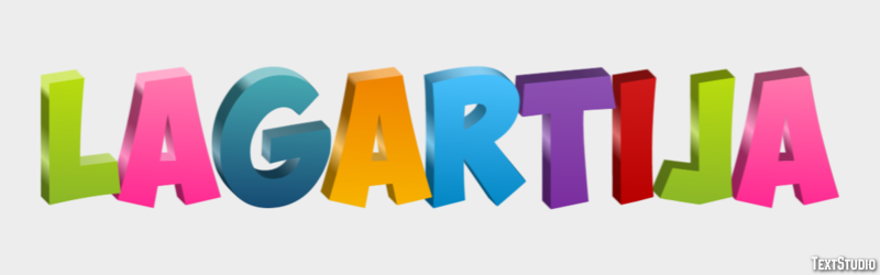 Lagartija Texteffekt