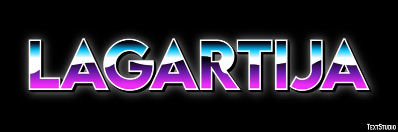 Lagartija Efecto de texto