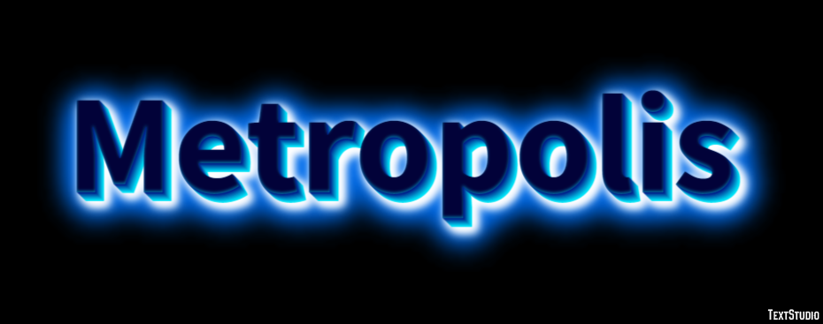Metropolis Text Effect