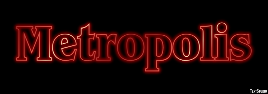 Metropolis Texteffekt