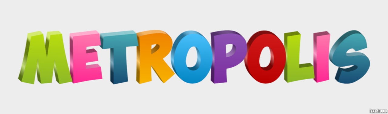 Metropolis Text Effect