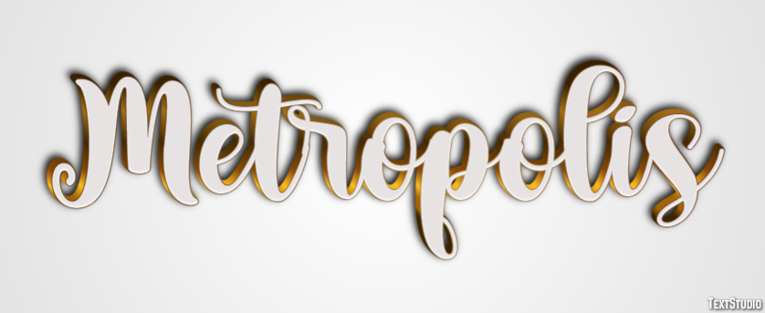 Metropolis Text effect