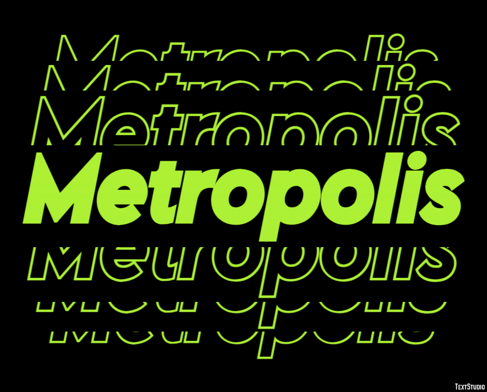 Metropolis Effetto testo