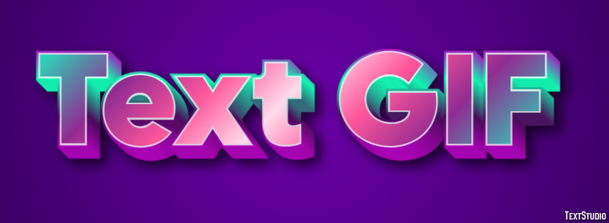 Text GIF Text Effect