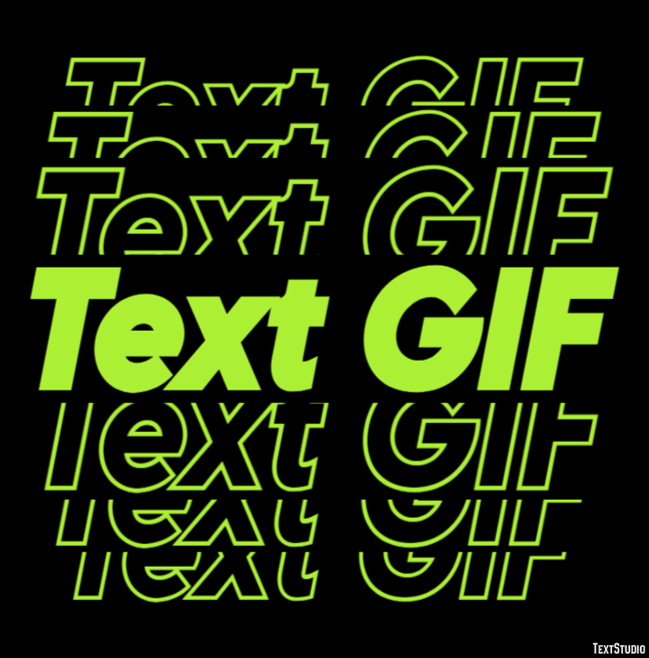 Text GIF Text Effect