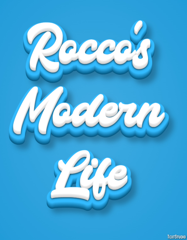 Rocco’s Modern Life Tekst Effect