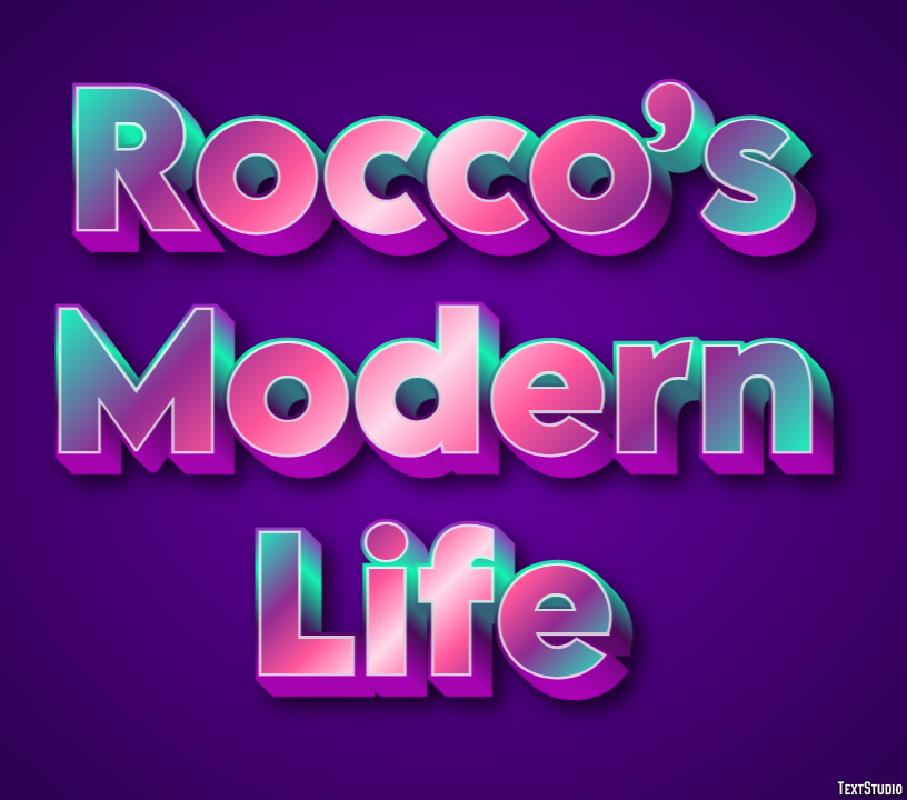 Rocco’s Modern Life Tekst Effect