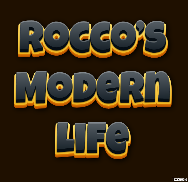 Rocco’s Modern Life Tekst Effect