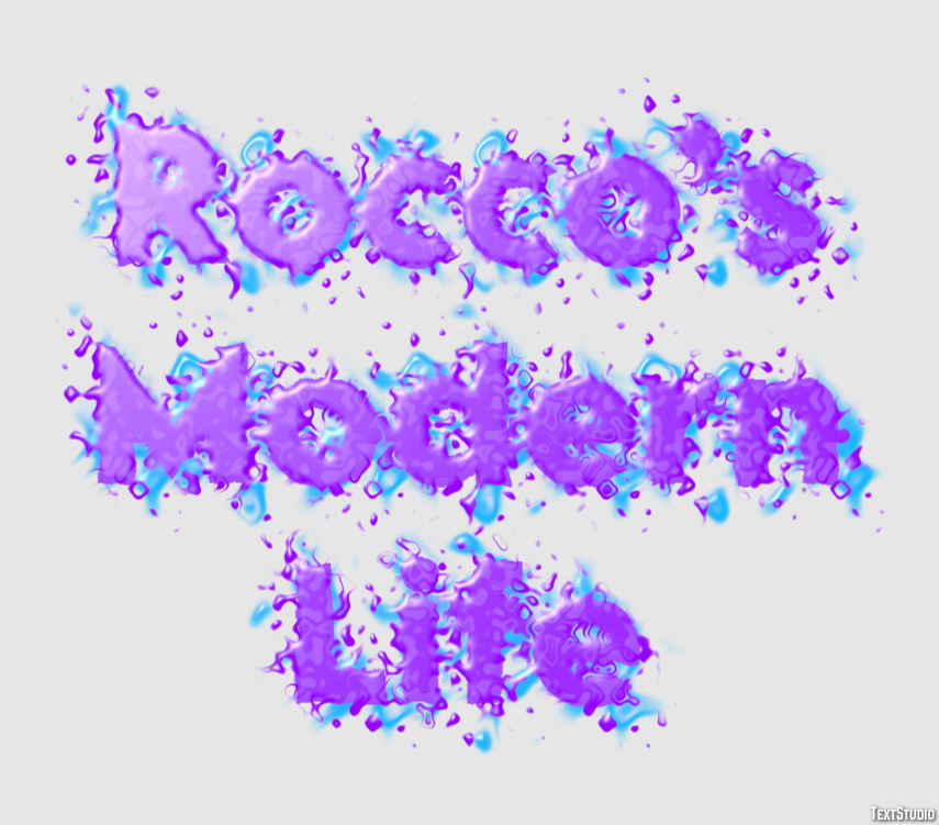 Rocco’s Modern Life Tekst Effect