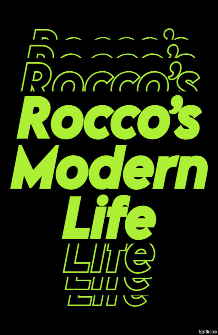 Rocco’s Modern Life Tekst Effect